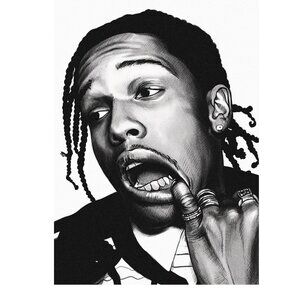 ASAP Rocky Rapper Music Hip-Hop Poster 166